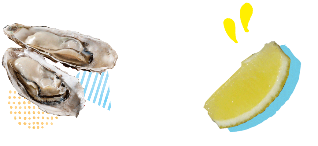 かきとレモン